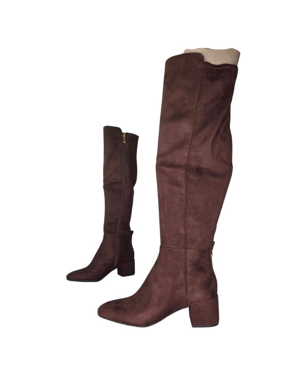NWOT MICHAEL Michael Kors Women's Braden Faux Suede Tall Boot - Mocha